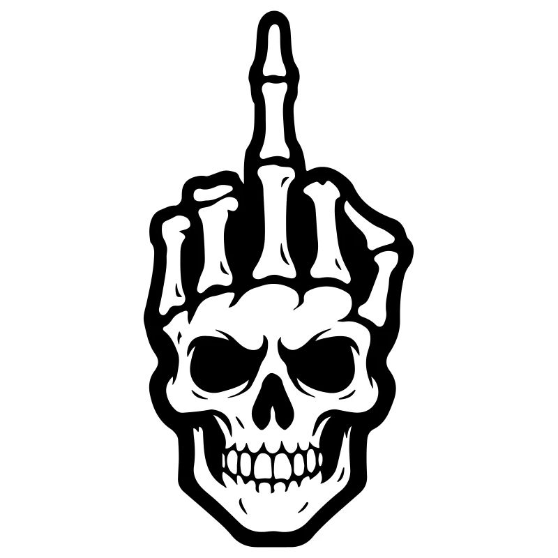 Skelett Mittelfinger