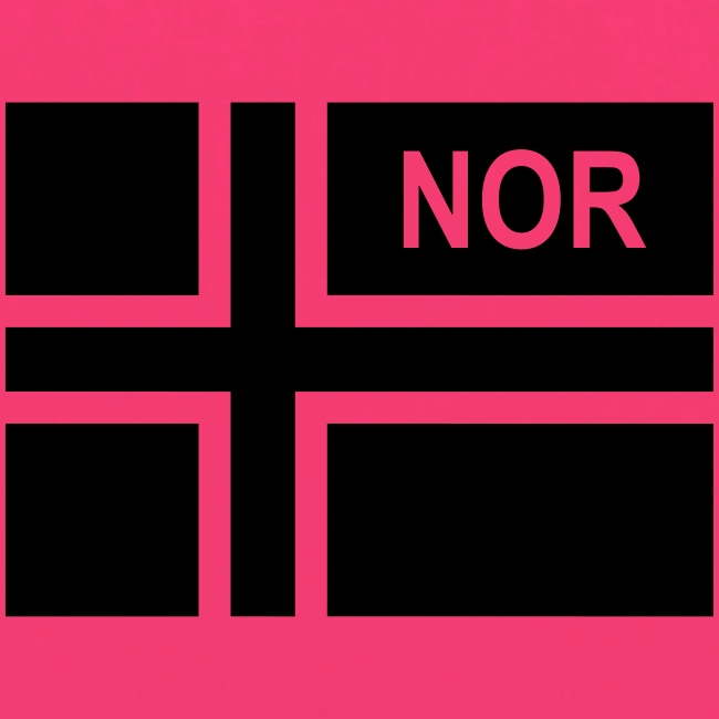 Norsk taktisk flagga Norge - NOR (vänster)