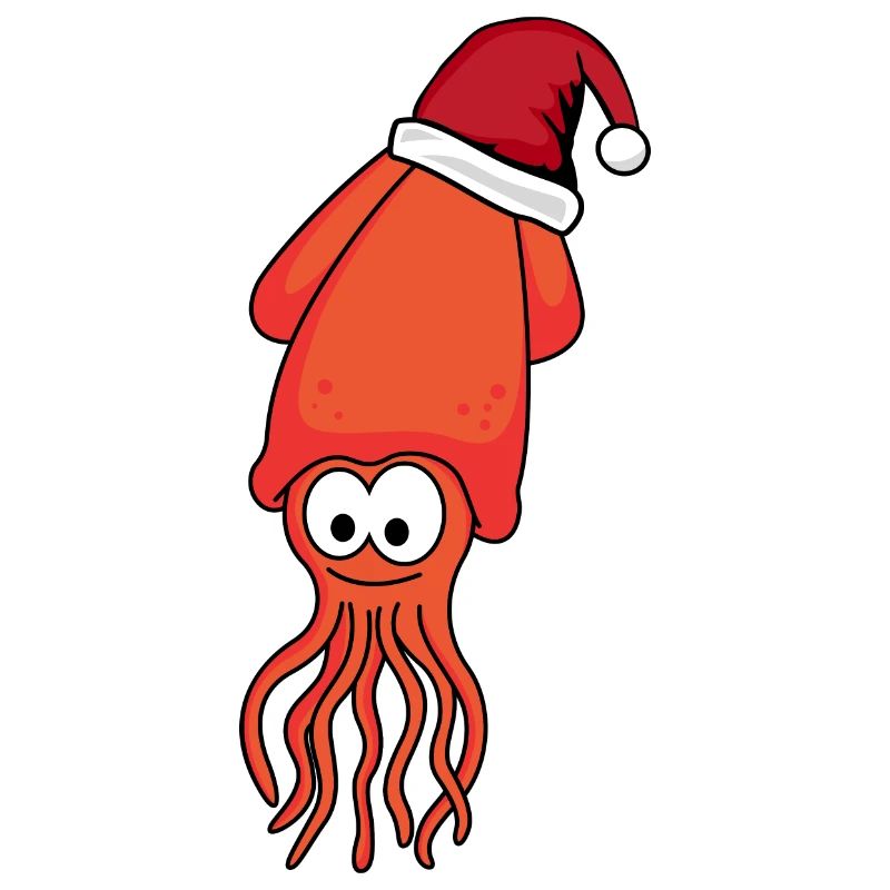 Octopus Comic Christmas