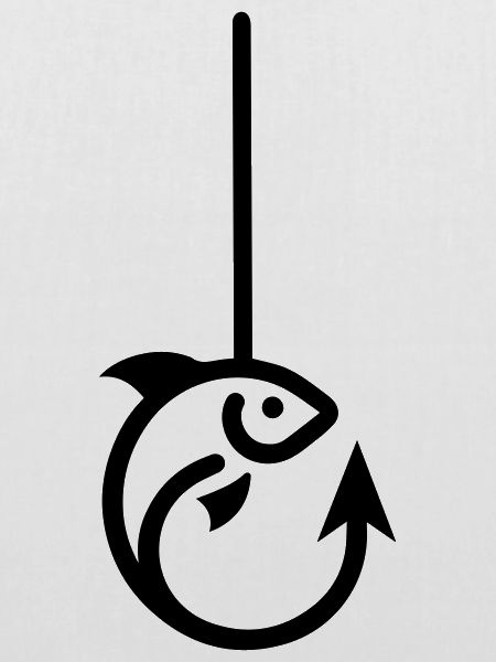 Fisch am Haken