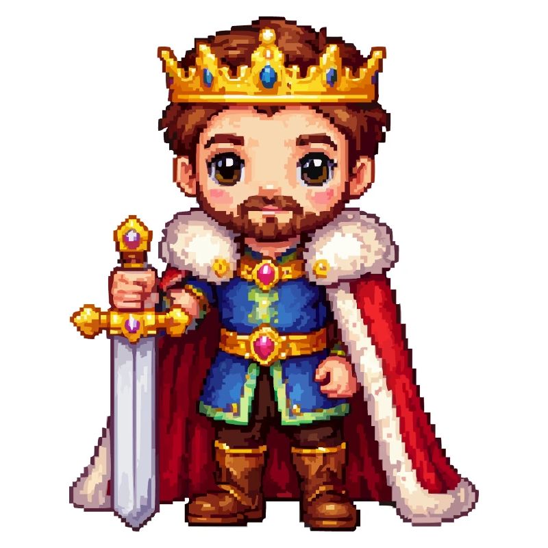 Royal Pixel Warrior