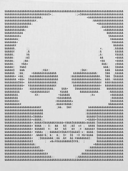 Skull ASCII-Kunstdesign