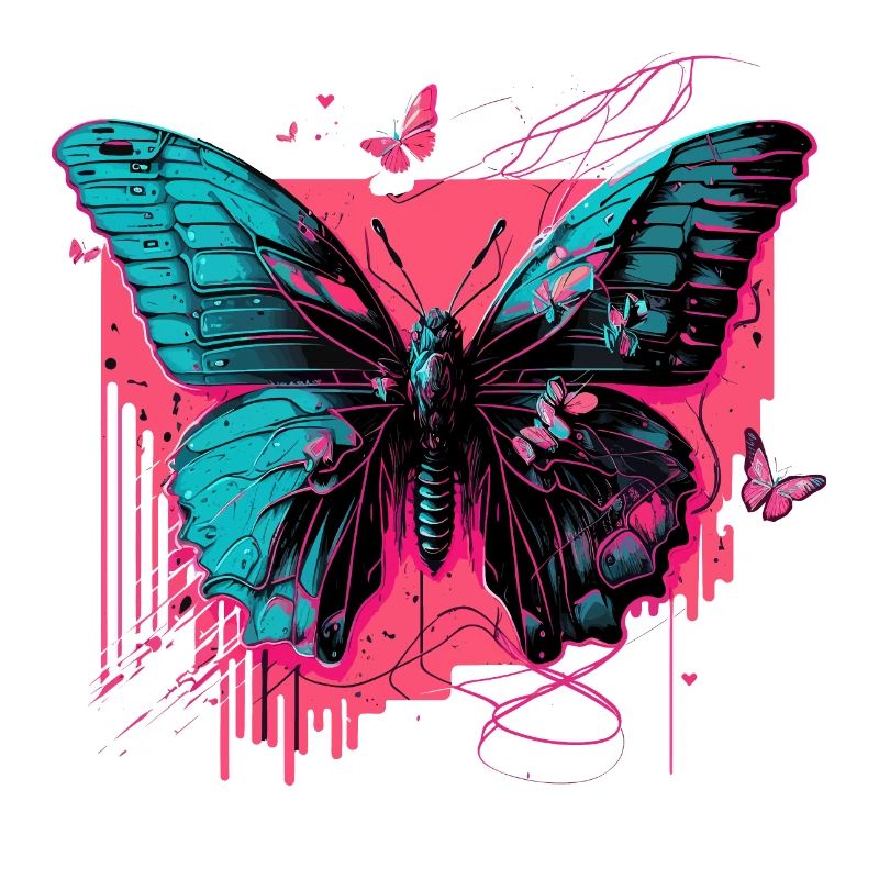 Papillon en Technicolor Glow