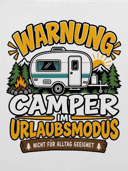 Warnung Camper im Urlaubsmodus