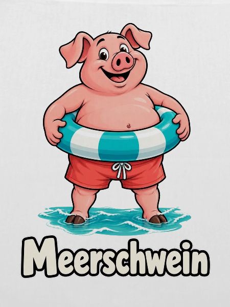 Meerschwein im Urlaub