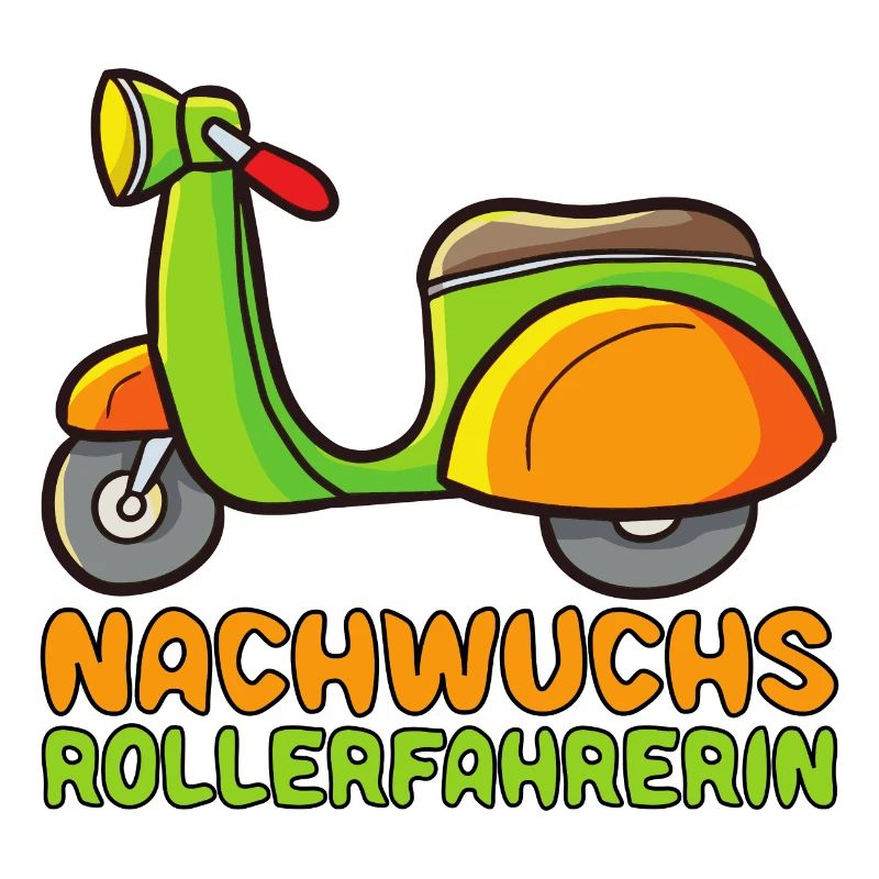 Rollerfahrerin Motorrolller Roller Baby Mädchen