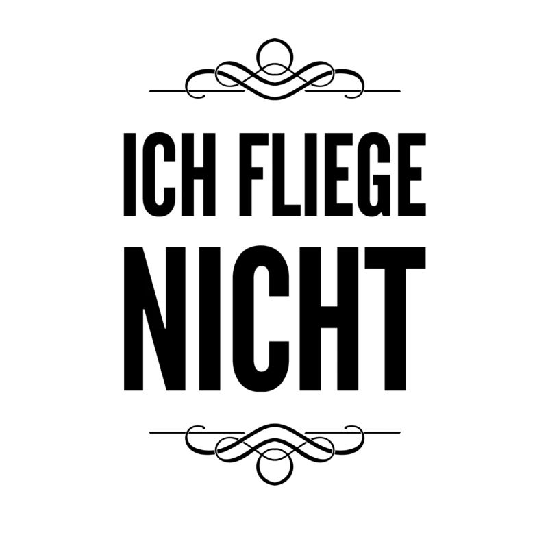 ich bin gegen das Fliegen