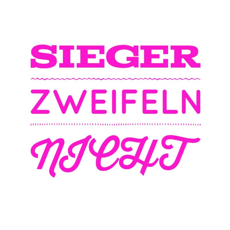vor dir steht ein Gewinner