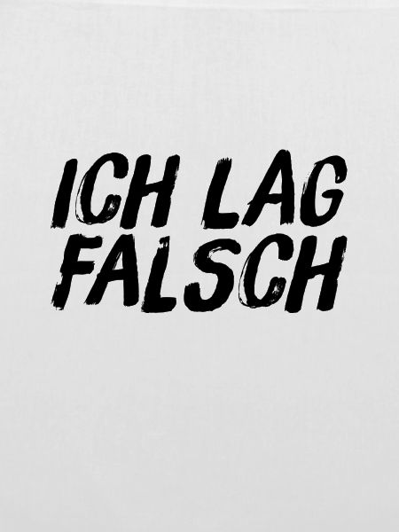 da lag ich falsch
