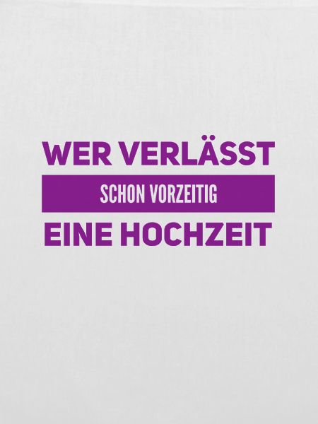 von einer Hochzeit verschwinden