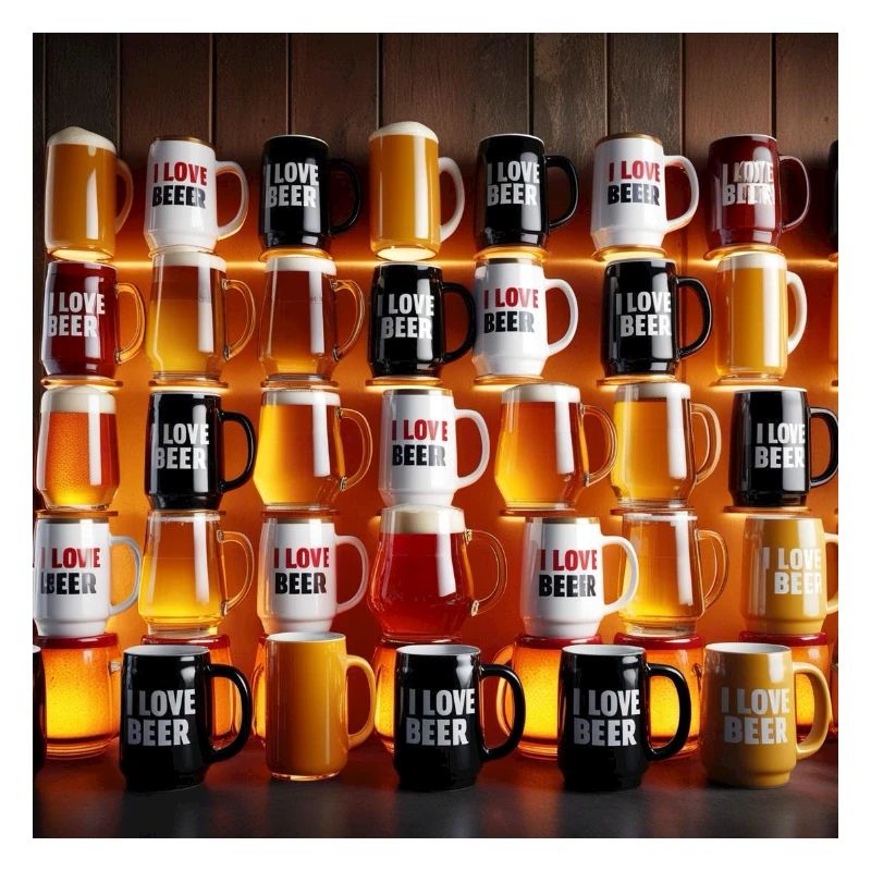 I Love Beer Mug Pattern