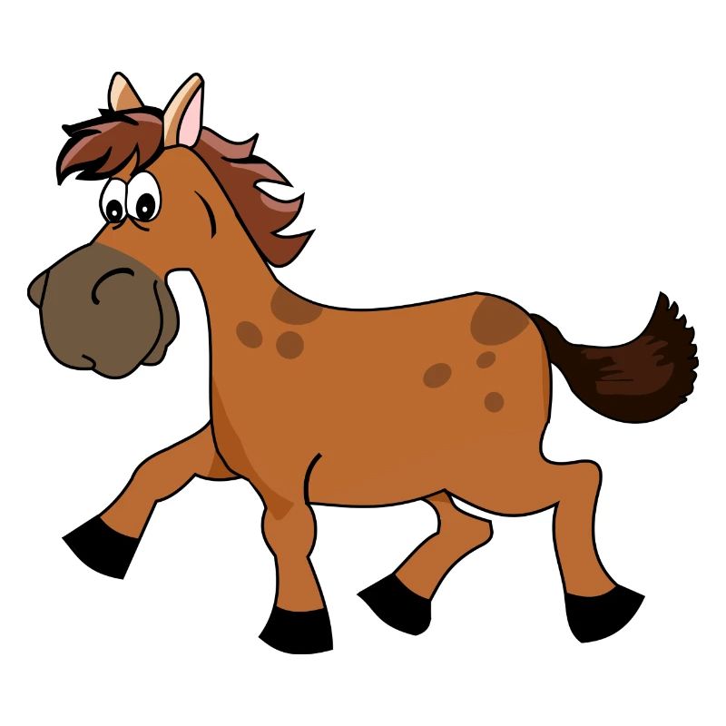 Pferd comic Geschenk