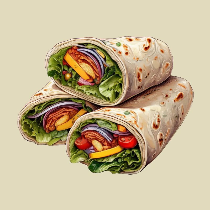 Gefüllte Wraps