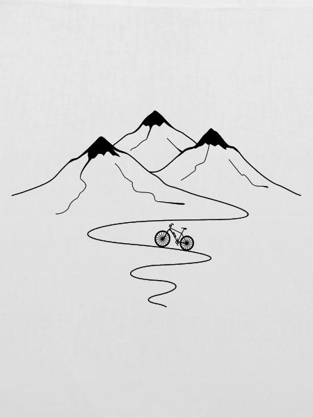 Bergwegkurven und ebike -