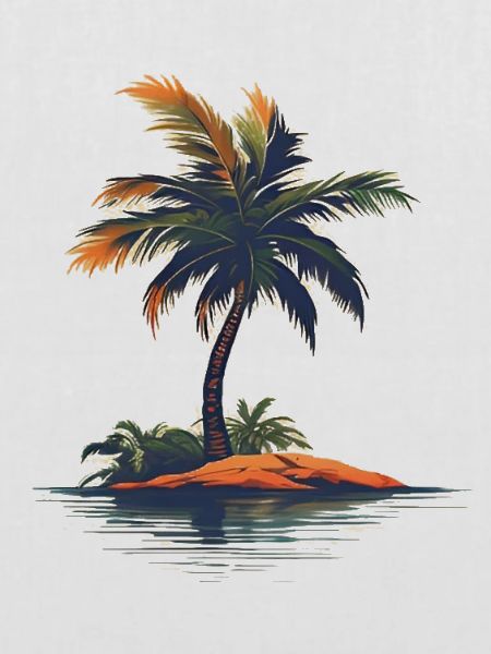 Insel mit Palme