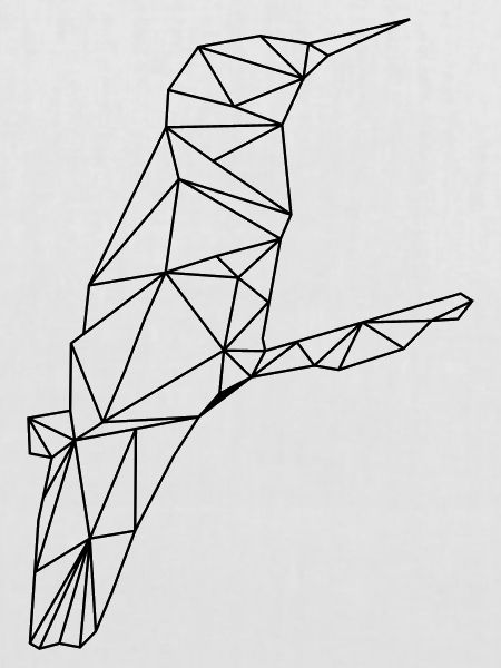 Low Poly Art - Kolibri