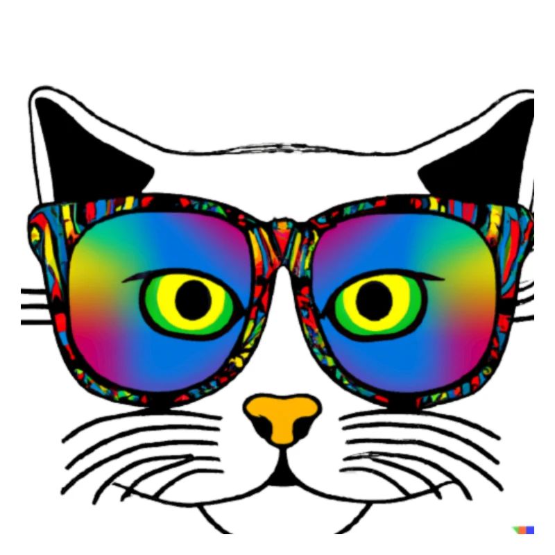 Katze Sonnenbrille cool Geschenkidee