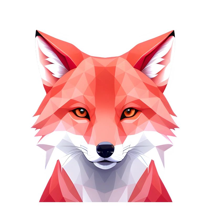 Fuchs - Polygon Kunst