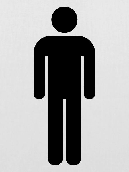 Mann - Toilette