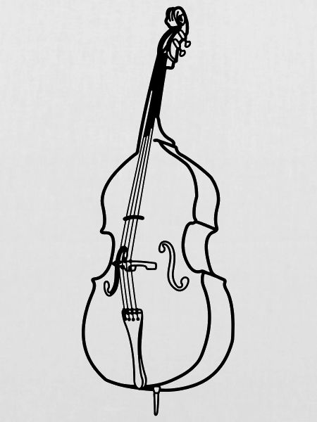 Kontrabass transparent