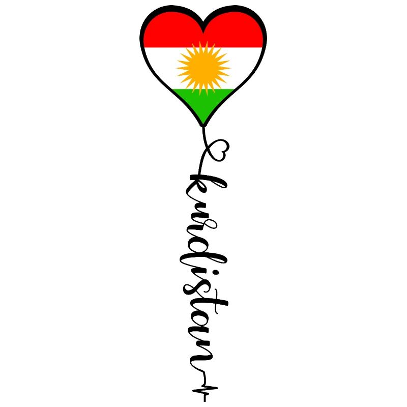 Drapeau du Kurdistan Bakur Bashur Rojava Rojhlt Newroz