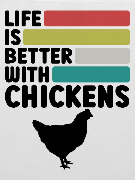 Huhn Spruch Retro-Style