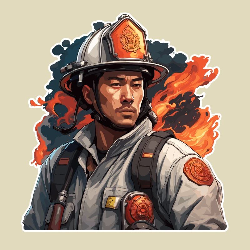 Firefighter / Fire / Fire / Extinguish / Hero