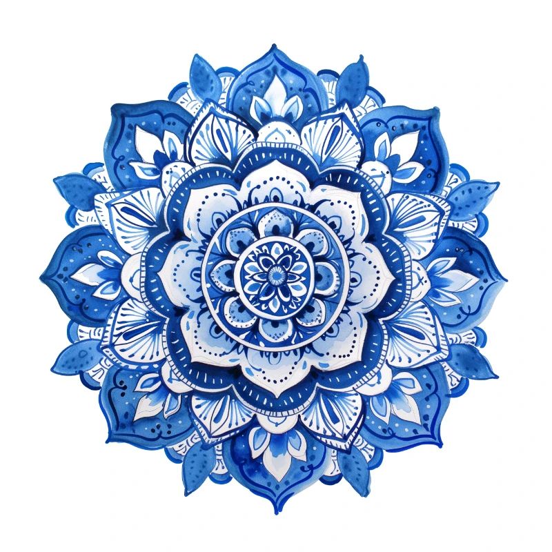 Blaues Mandala