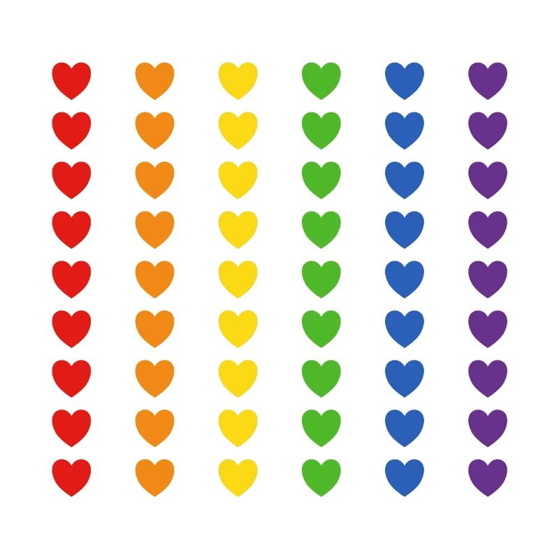 Regenbogen Flagge Herzen