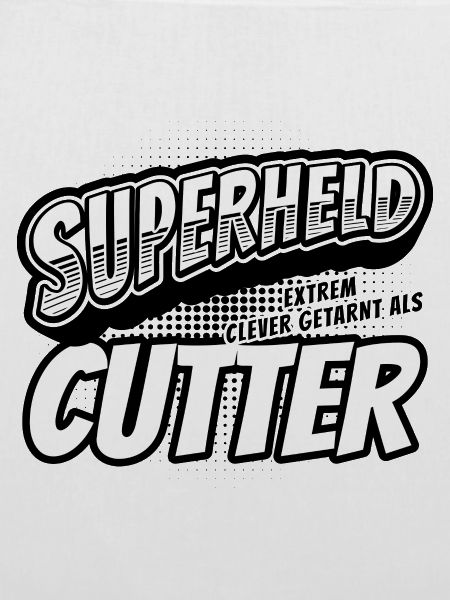 Superheld, clever getarnt als Cutter