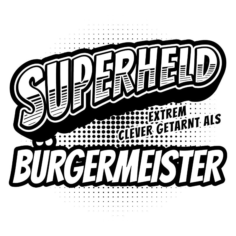 Superheld, clever getarnt als Bürgermeister