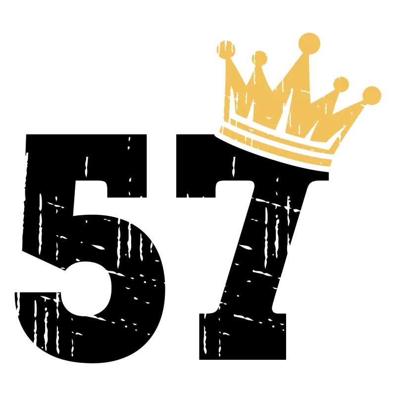 57 Crown 57th Birthday 57 years old