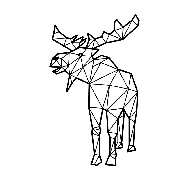 Elch Polygon