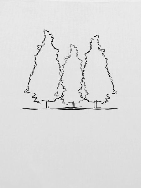 Baum Wald Lineart