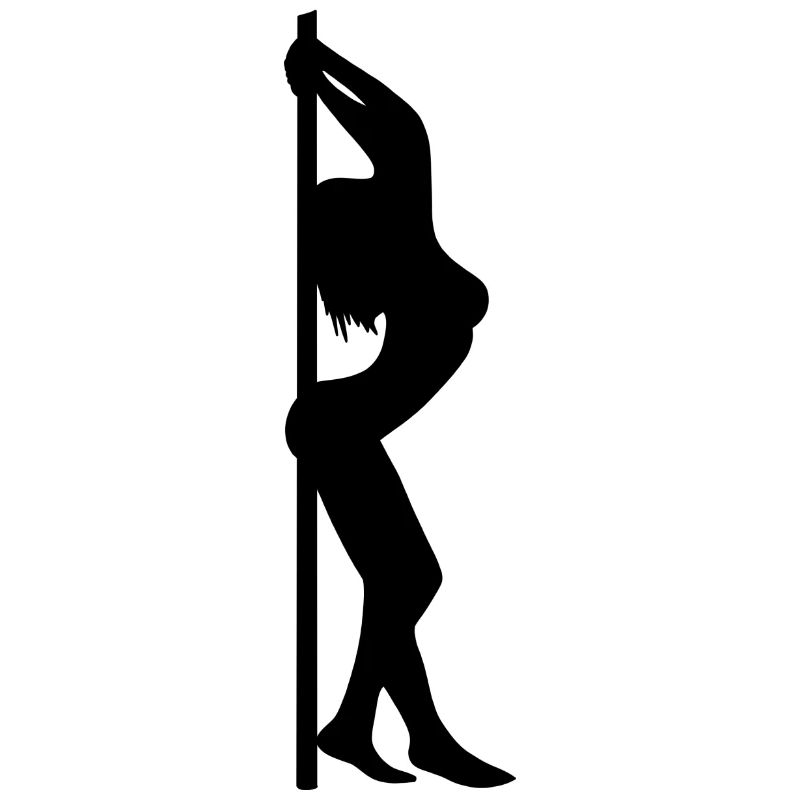 Poledance Pose an der Stange