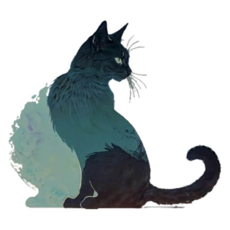 schwarze Katze