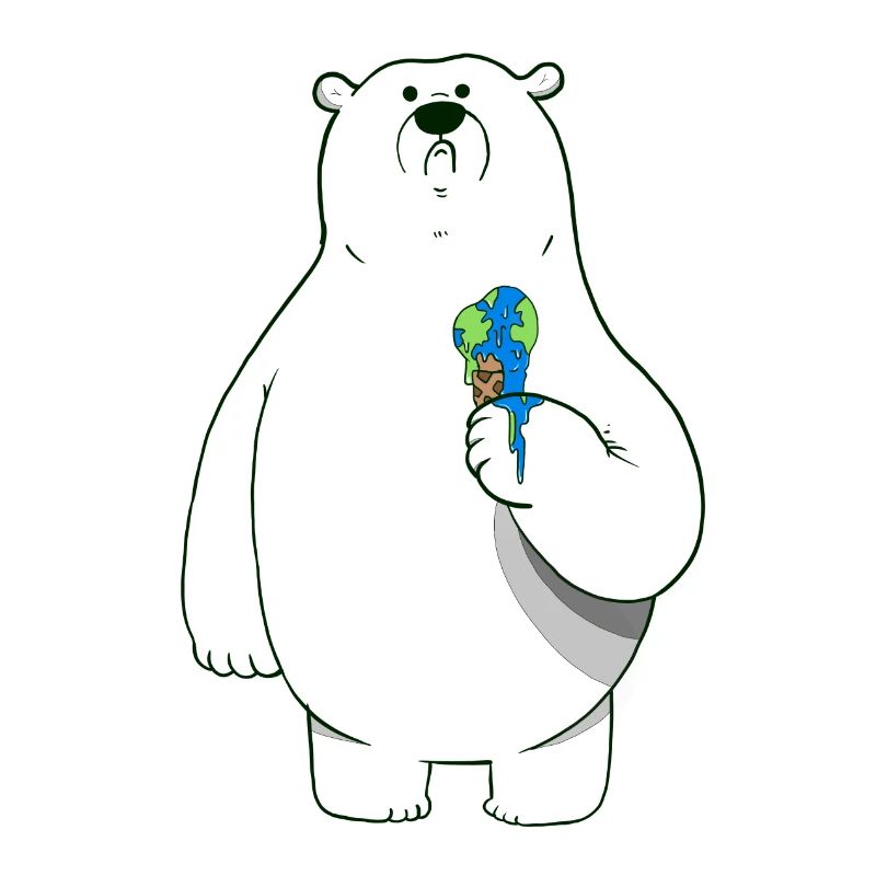 eisbär mit eis artsarah