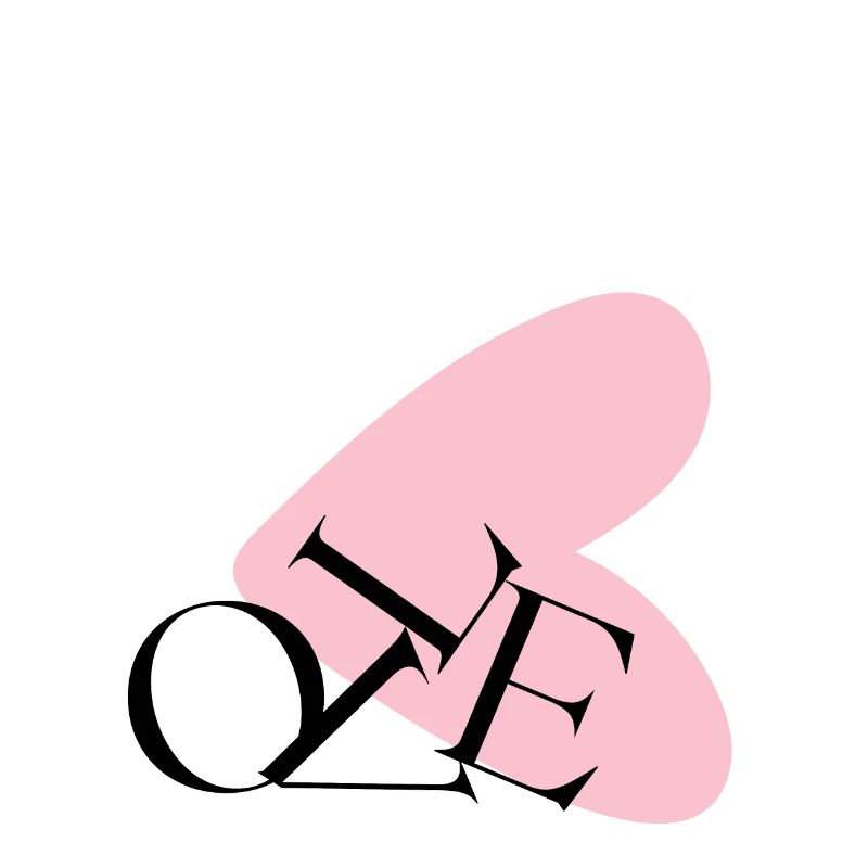 Abstrakte Herztypografie NE