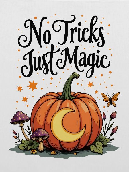 No Tricks Just Magic Kürbis