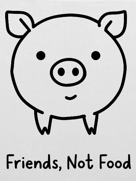 Friends Not Food Pig