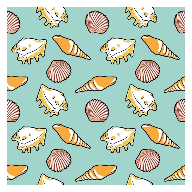 Bright pattern with shells