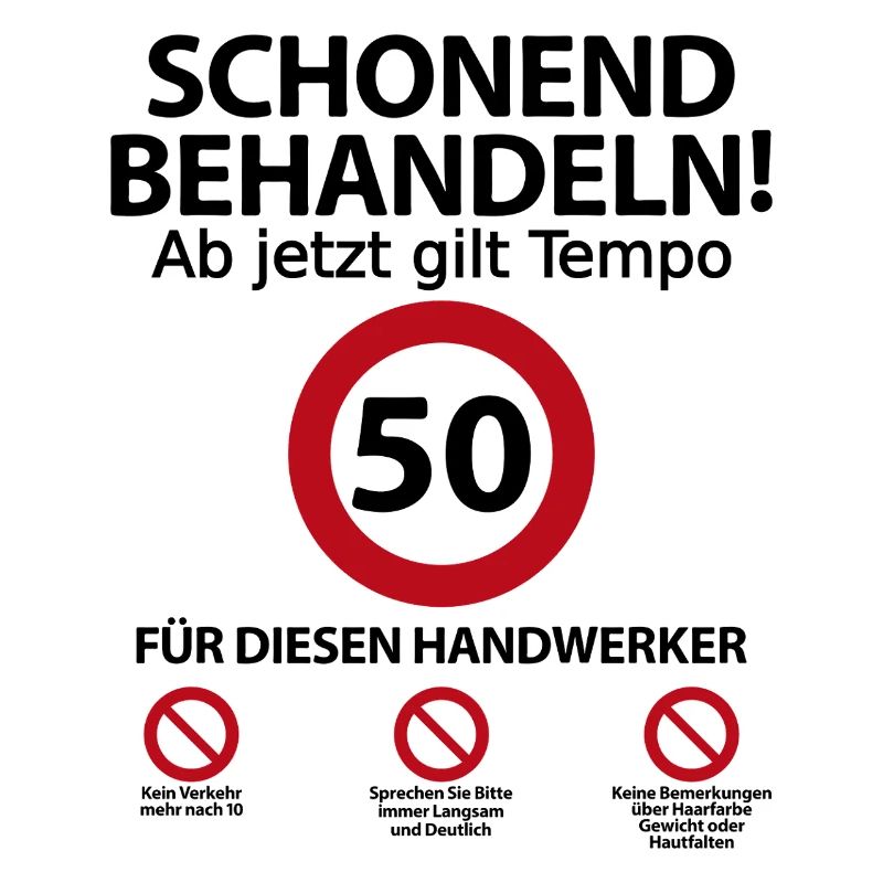 50. Handwerker Geburtstag mit Spruch