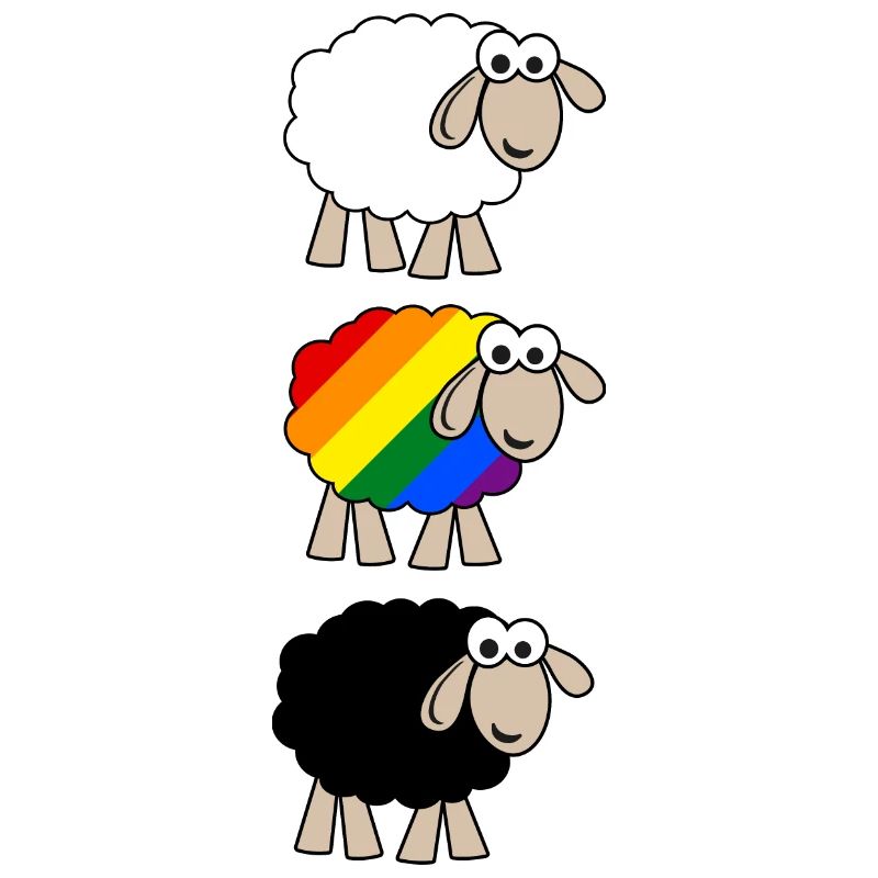 Regenbogen Schaf