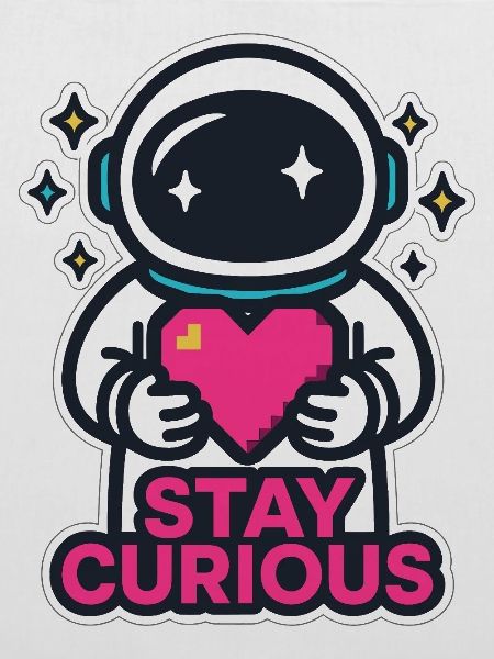 Stay Curious Astronaut