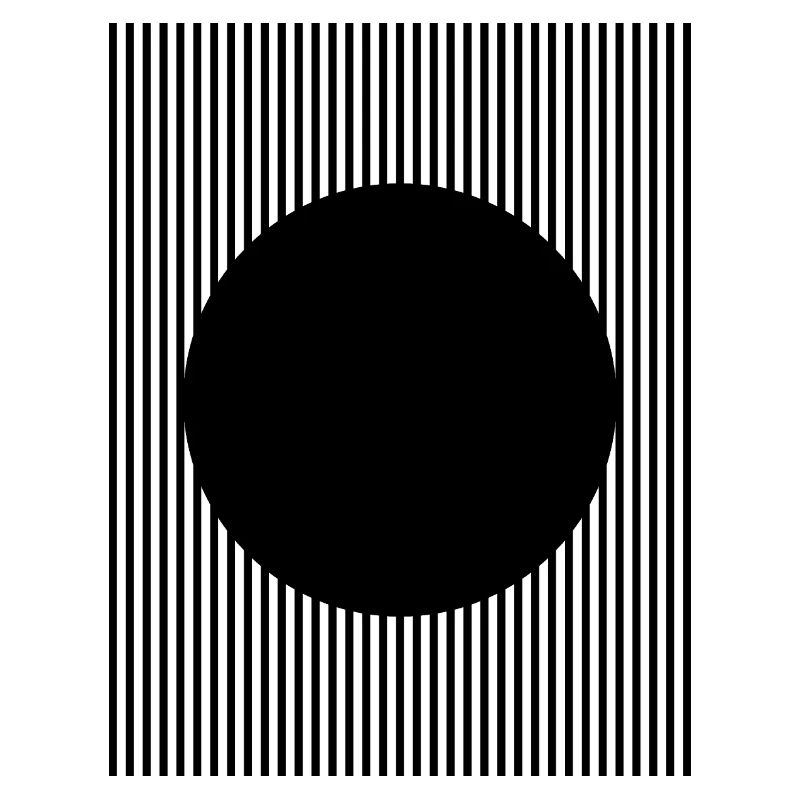 Conception en forme de cercle noir