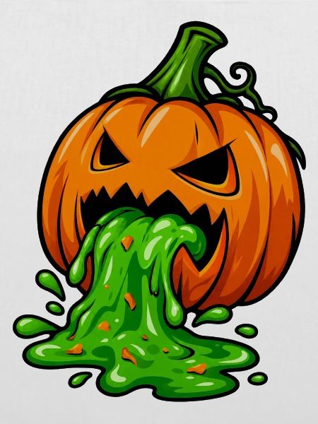 Giftiger Halloween Kürbis