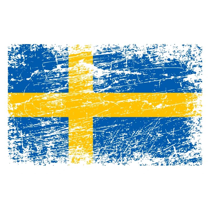 Drapeau de la Suède utilisé look Malmo