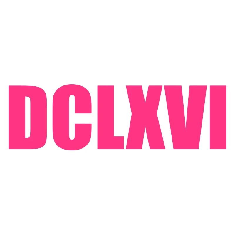 Nerdy Design "DCLXVI" - Römisch 666