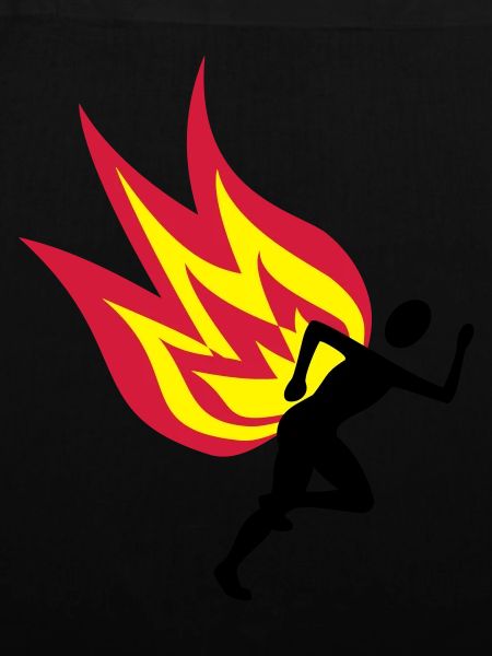 Jogger fire