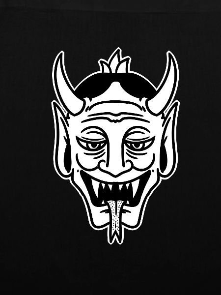 Dämonisches Teufelsgesicht Tattoo